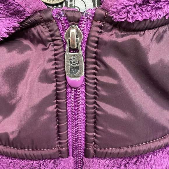 The North Face Oso Furry Fleece Hoodie Full Zip Berry Lacquer S - Picture 2 of 16